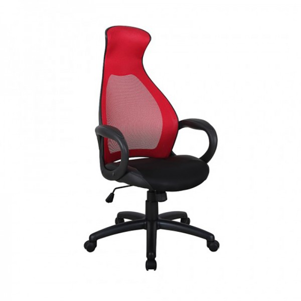 ADJ. OFFICE CHAIR W. GAS LIFT RED